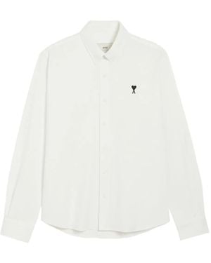 Ami Paris Poplin Shirt - White