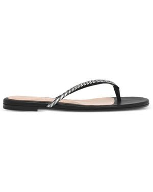 Gianvito Rossi Embellished Thong Sandals - White