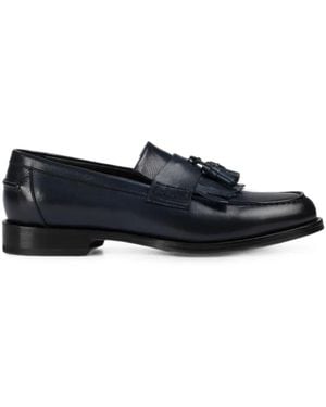 Doucal's Loafer Aus Wildleder Mit Quasten - Blau