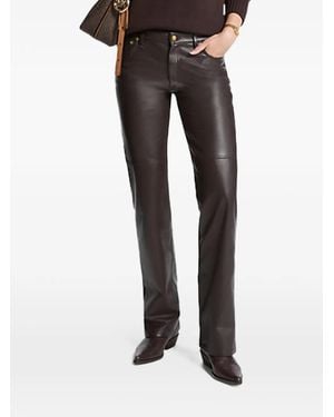 Michael Kors Leather Pants - Black