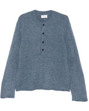 Diana Studio Pull À Patte De Boutonnage - Blue