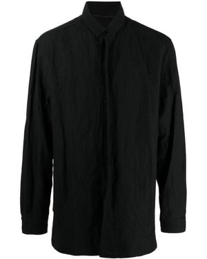 Forme D'expression Button-Up Long-Sleeved Shirt - Black