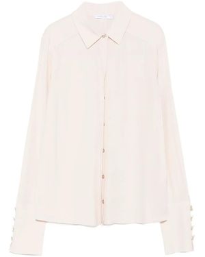 Patrizia Pepe Button-Cuff Blouse - White