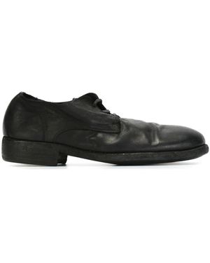 Guidi Distressed Derby Shoes - Nero
