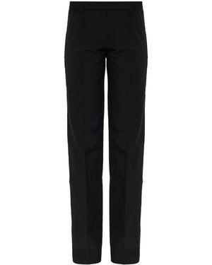 Balenciaga Logo-Print Pants - Black