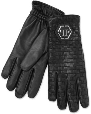 Philipp Plein Guanti Hexagon - Nero