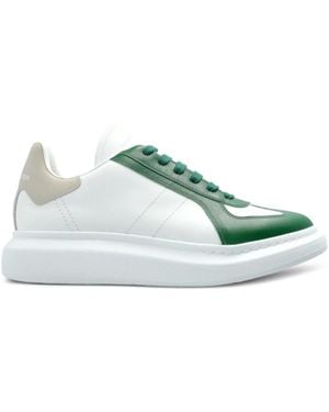 McQueen Sneakers Met Vlakken En Veters - Groen
