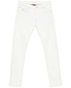 Corneliani Logo-Patch Jeans - White