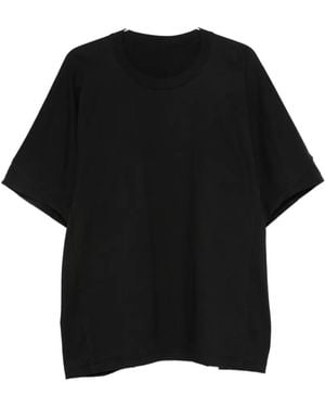 Issey Miyake T-Shirt Im Layering-Look - Schwarz