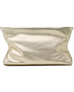 Marsèll Metallic Clutch Bag - Natural