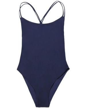 Lido Novantanove Cross-Strap Swimsuit - Blue