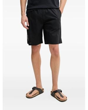 Karl Lagerfeld Shorts Con Applicazione - Nero