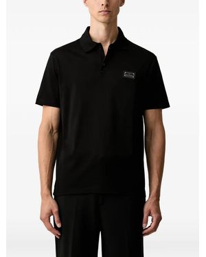 Paul & Shark Polo À Plaque Logo - Black