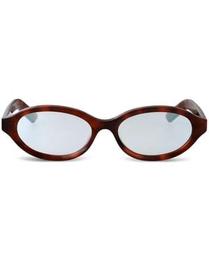 Retrosuperfuture Parola Oval-Frame Sunglasses - White