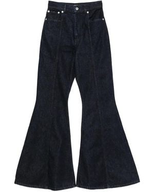 Viktor & Rolf Logo-Patch Bootcut Jeans - Blue