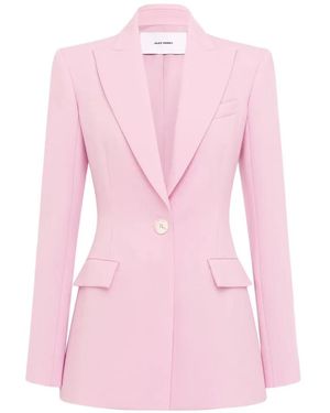 Alex Perry Single-Breasted Wool Blazer - Pink