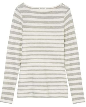 Marc O' Polo Striped Long-Sleeve T-Shirt - White