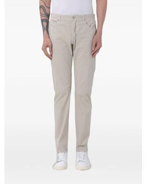 Brooksfield Slim-Fit Cotton Pants - Gray