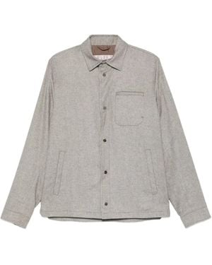 Herno Giacca Con Tasca Applicata - Grigio
