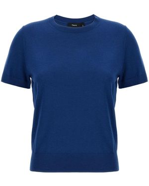 Theory Short-Sleeve Jumper - Blue