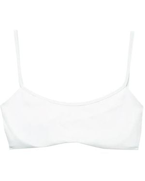 Prada Bandeau Bikinitop - Wit