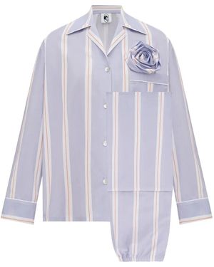 Sleeper Pijama The Rose A Rayas - Blanco