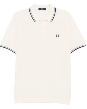 Fred Perry Poloshirt Mit Logo-Stickerei - Weiß