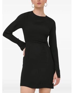 Herskind Olivia Tie-Back Long-Sleeve Mini Dress - Black