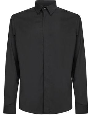 D4.0 Button Collar Shirt - Black