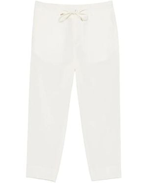 Briglia 1949 Drawstring-Waist Cropped Trousers - White