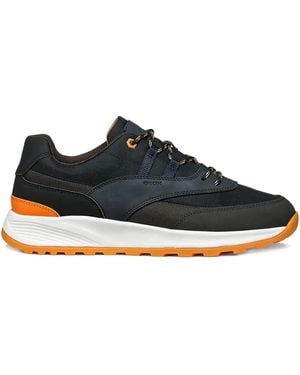 Geox Lace-up panelled sneakers - Negro
