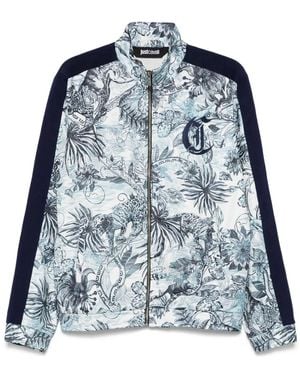 Just Cavalli Sudadera con selva estampada - Azul