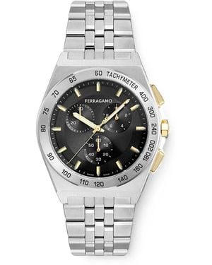 Ferragamo Vega Chrono 42Mm Watch - Grey