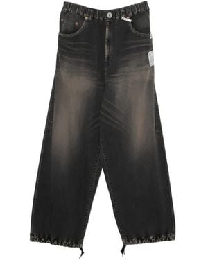 Maison Mihara Yasuhiro Logo-Patch Jeans - Grey