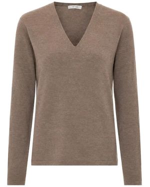 The Row Poesis V-Neck Sweater - Brown