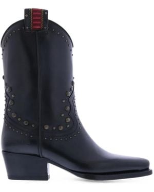DSquared² Stud-Embellished West Boots - Blue