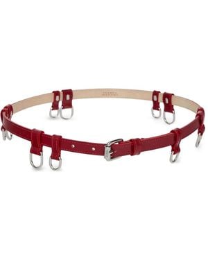 Isabel Marant Leren Riem Met Ringdetail - Rood
