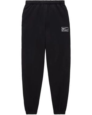 Stussy X Nike Fleece Track Trousers - Black