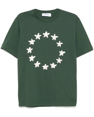 Etudes Studio スターアップリケ Tシャツ - グリーン