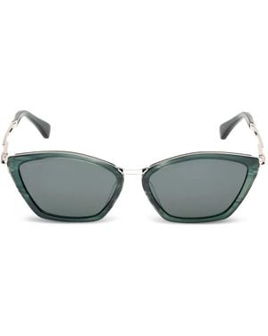 Max Mara Eyewear Lunettes De Soleil À Monture Papillon - Gris