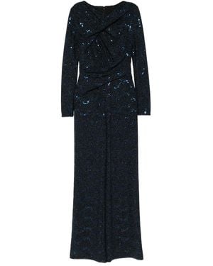 Talbot Runhof Jumpsuit mit Pailletten - Schwarz