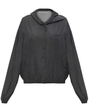 Alexander Wang Buttoned Oversized Jacket - Grey