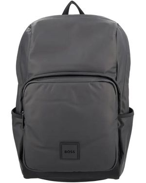 BOSS Oryo Rugzak Met Ritszak - Grijs
