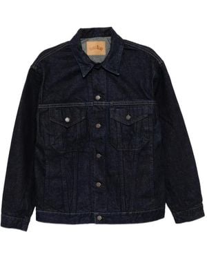 Blue Blue Japan Contrast-Stitch Denim Jacket - Blue
