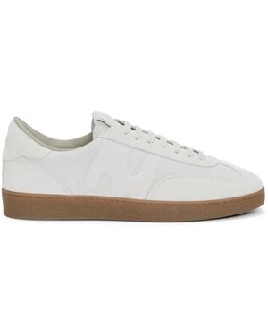 MSGM Paneled Low-Top Sneakers - White