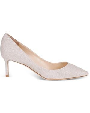 Jimmy Choo Romy Glitter Court Shoes - Pink
