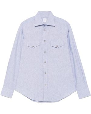 Eleventy Chemise D'Inspiration Western - Blanc