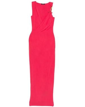 Balmain Draped-Effect Sleeveless Dress - Pink