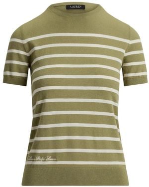 Ralph Lauren Striped Short-Sleeve T-Shirt - Green