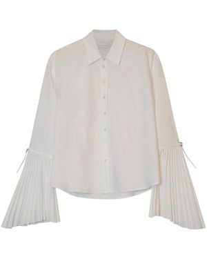 Jonathan Simkhai Jordy Pleat-Detailing Shirt - White